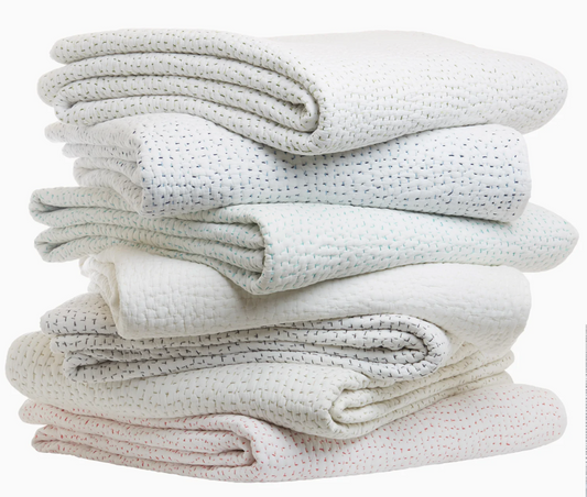 Organic Hand Stitched Coverlet