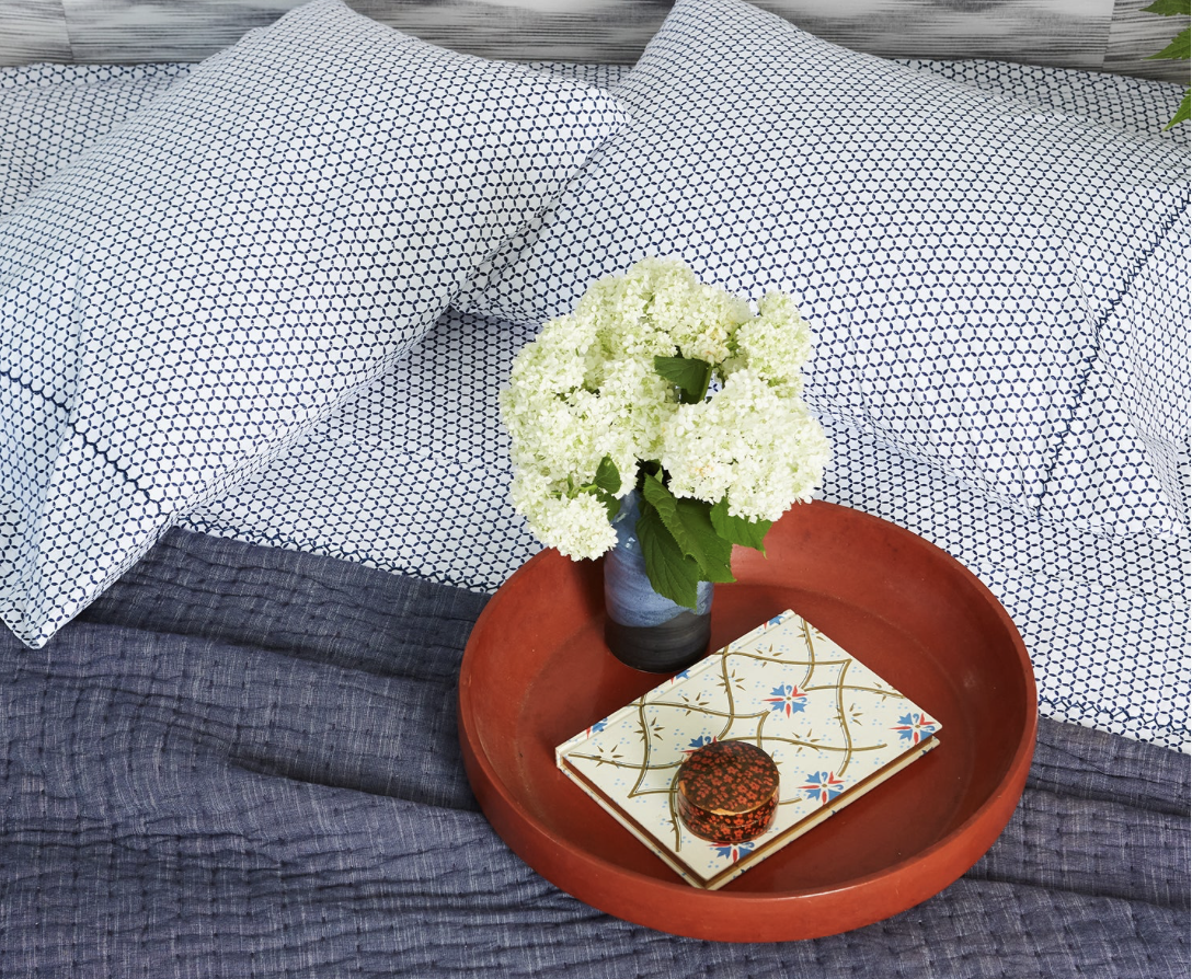 Kesar Indigo Organic Sheet Set