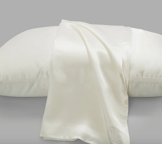 Silk Pillowcase w/Embroidery