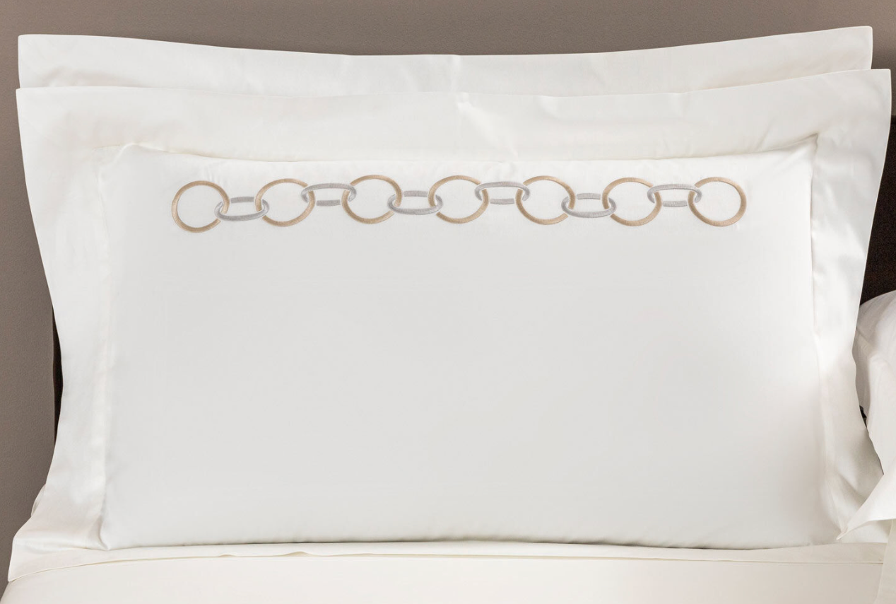 Links Embroidered Shams