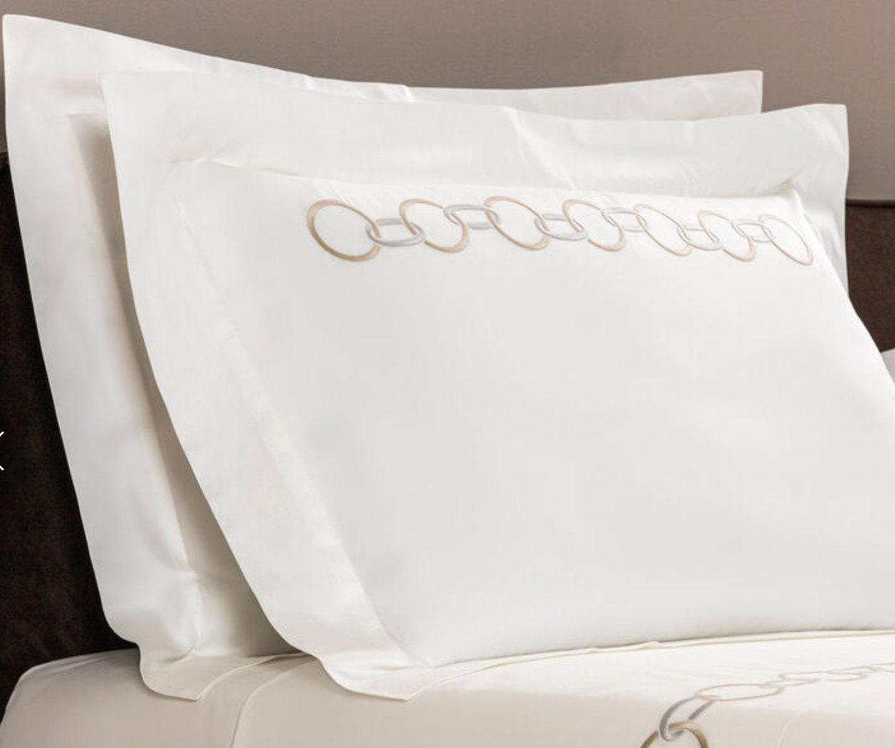 Links Embroidered Shams