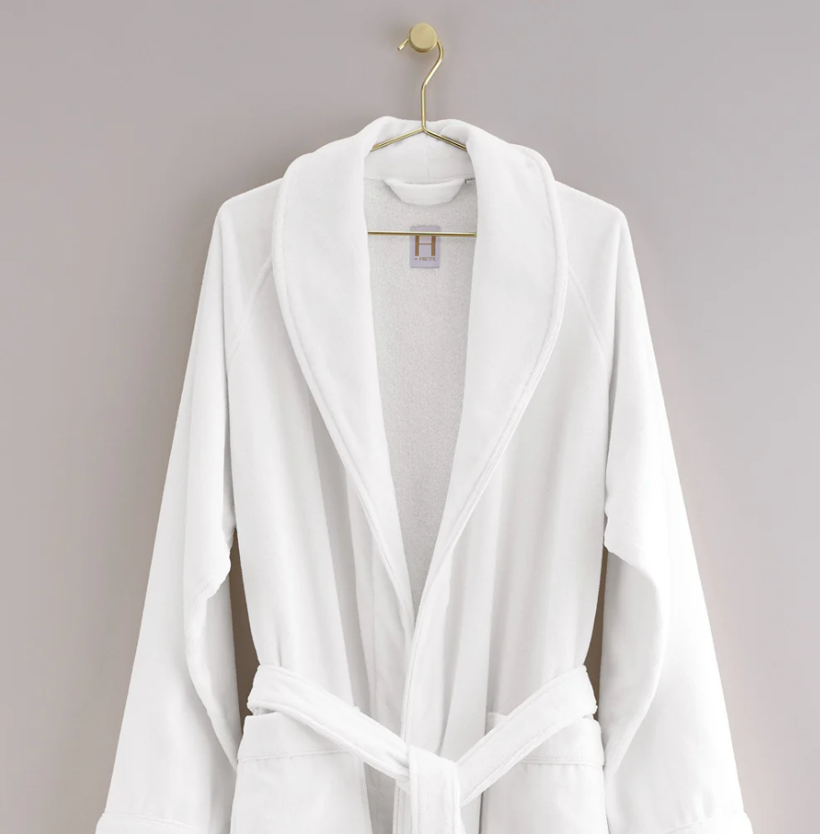 Shawl Collar Bathrobe w/Piping