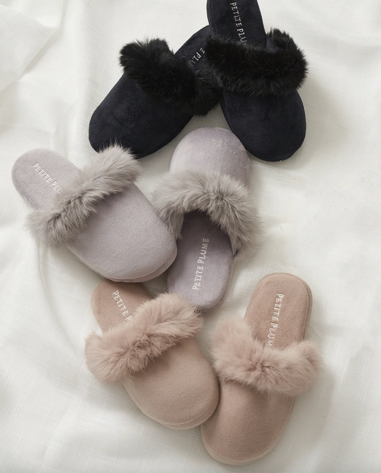 Women's Faux Fur Trim Slippers