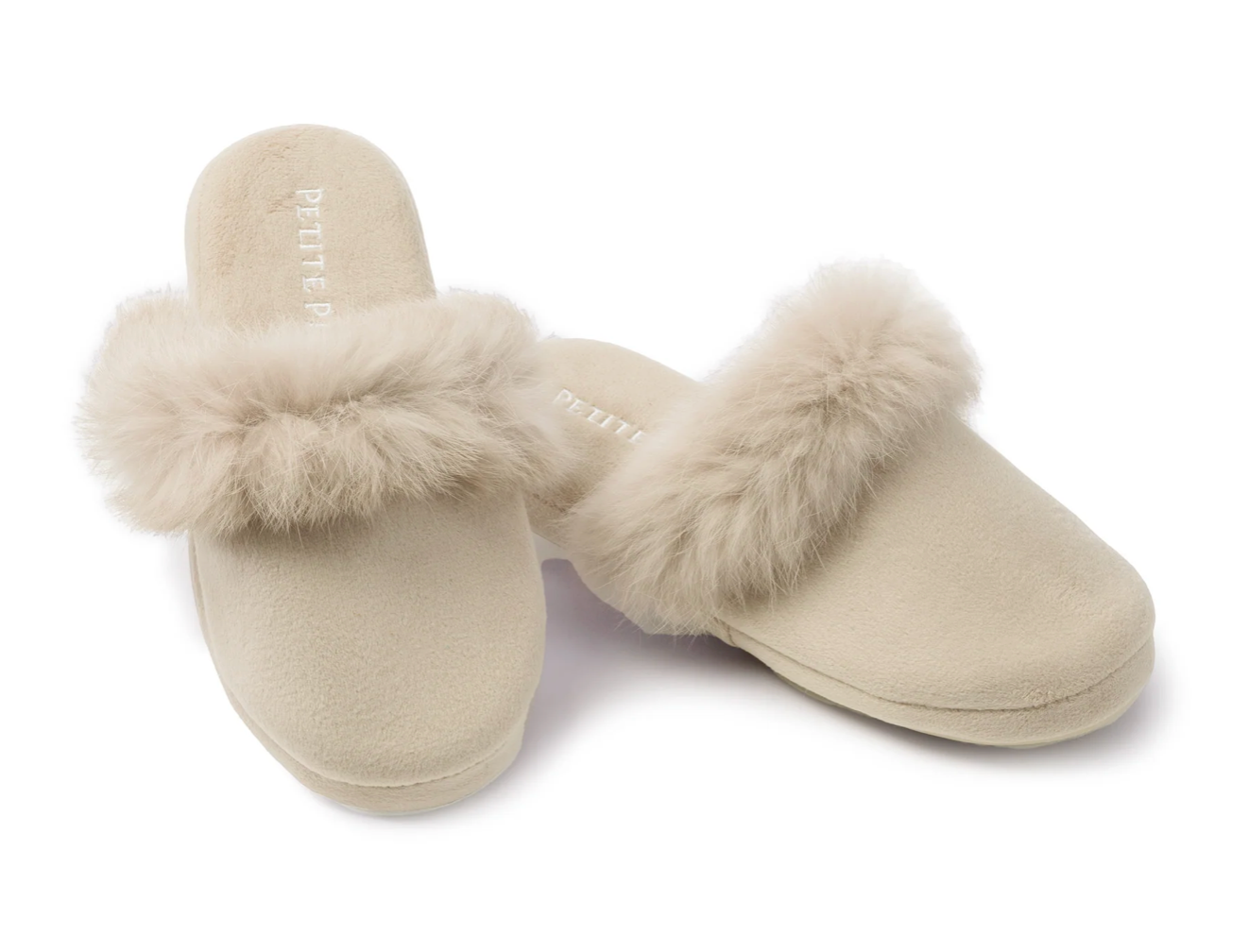 Women's Faux Fur Trim Slippers