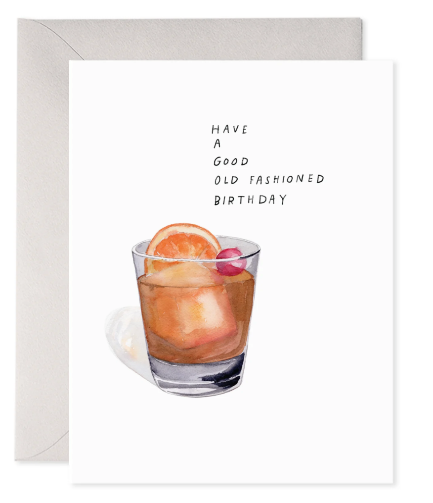 Old Fashioned Birthday Greeting Card