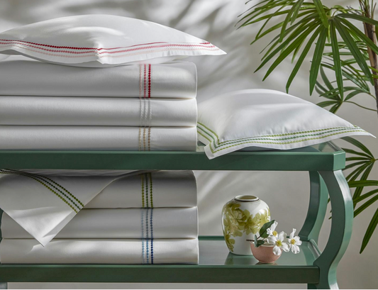 Amara Triple Pearl  Pillowcase - Pair