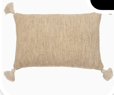 Woven Decorative Kidney Pillow