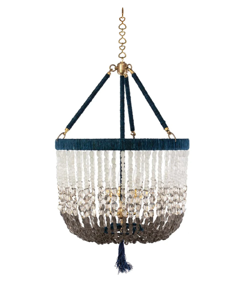 Malibu Indigo Beaded Chandelier