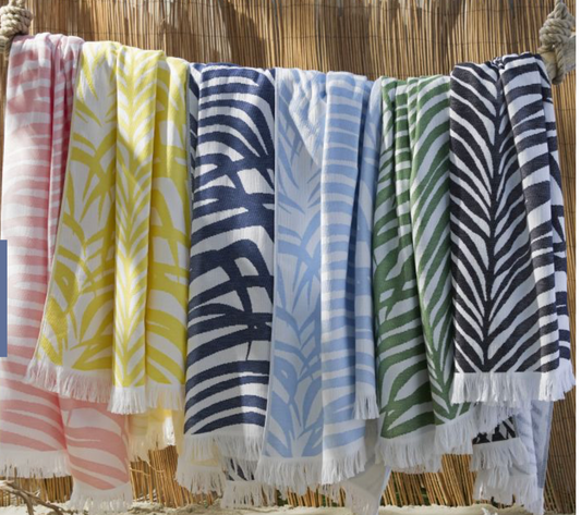 Zebra Palm Beach Towel