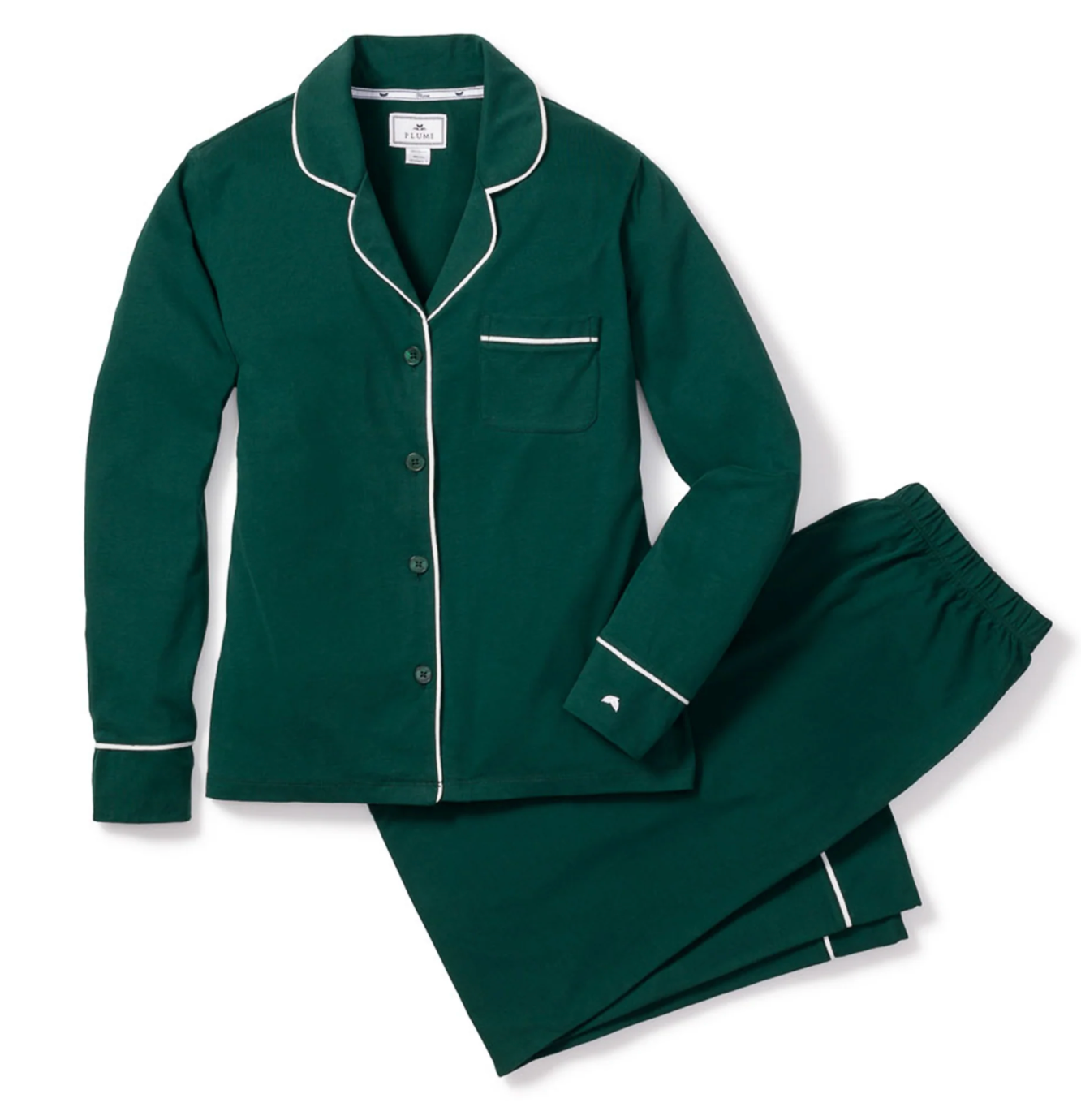 Luxe Pima Pajama Set - Evergreen