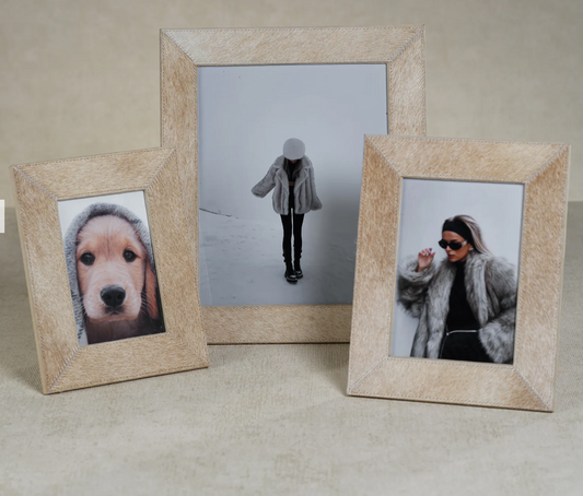 Corviglia Hair On Hide Leather Photo Frame Collection