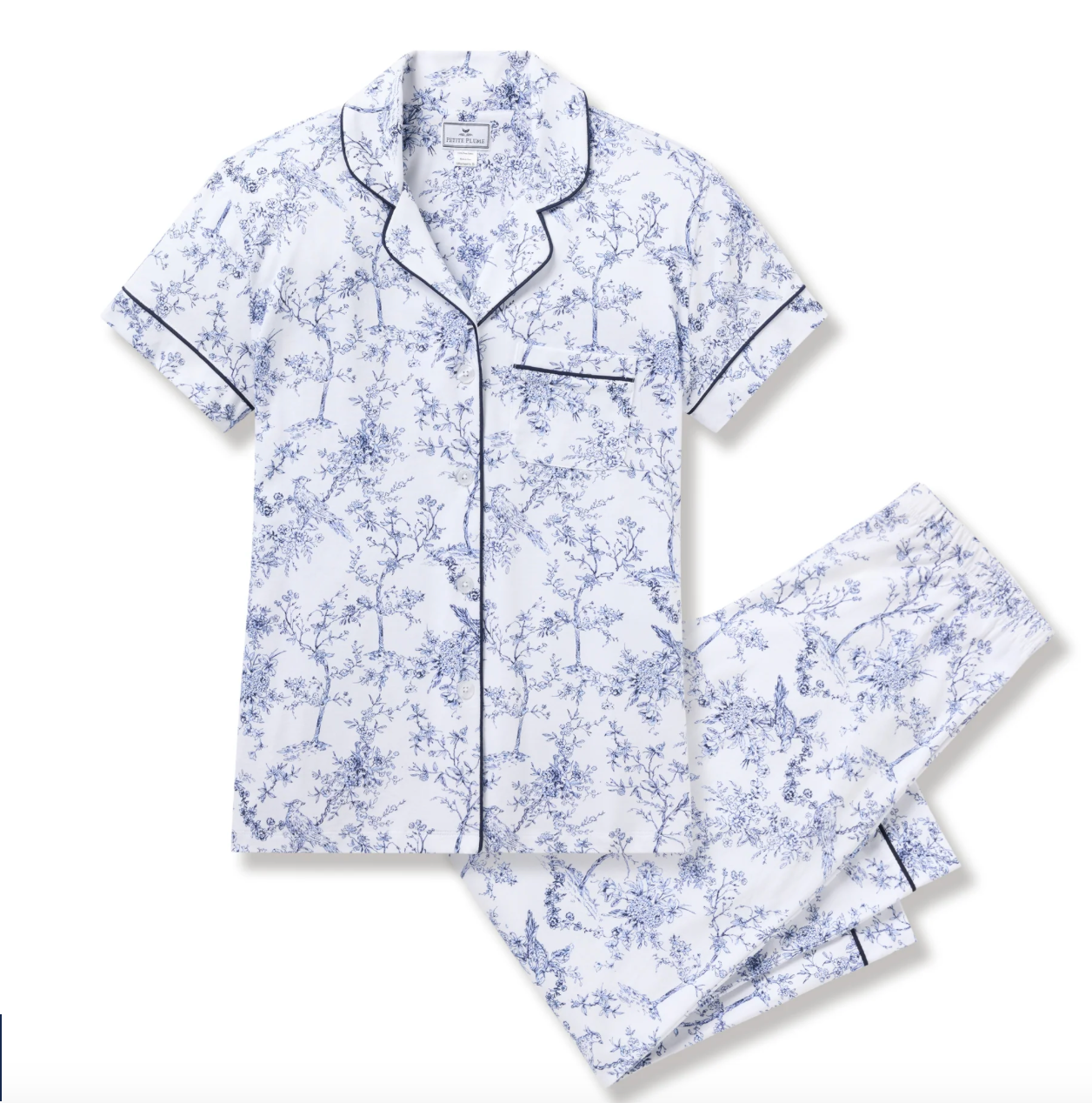 Timeless Toile Crop Pajama Set