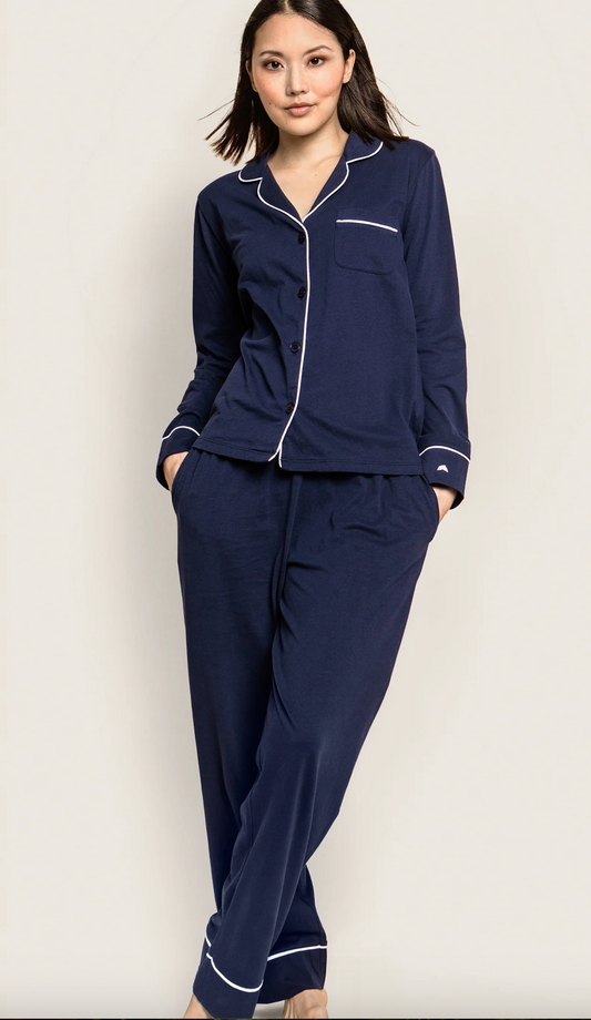 Luxe Pima Pajama Set - Navy