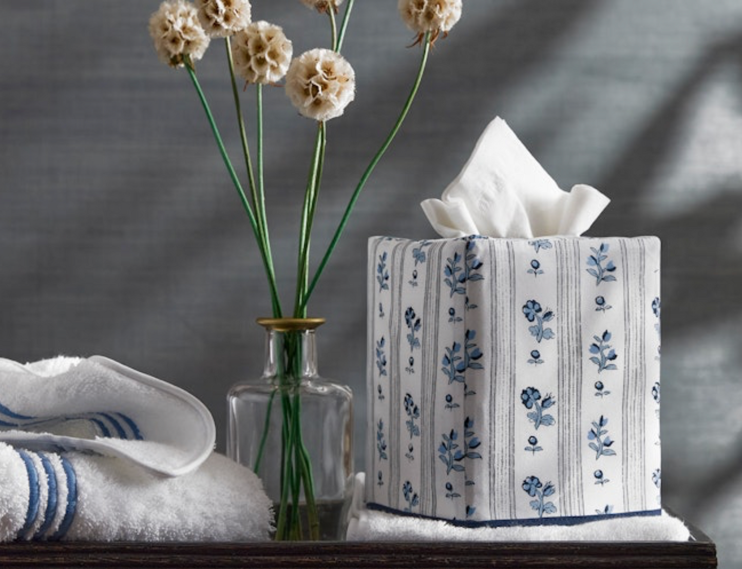 Cabanon Stripe Tissue Box Cover