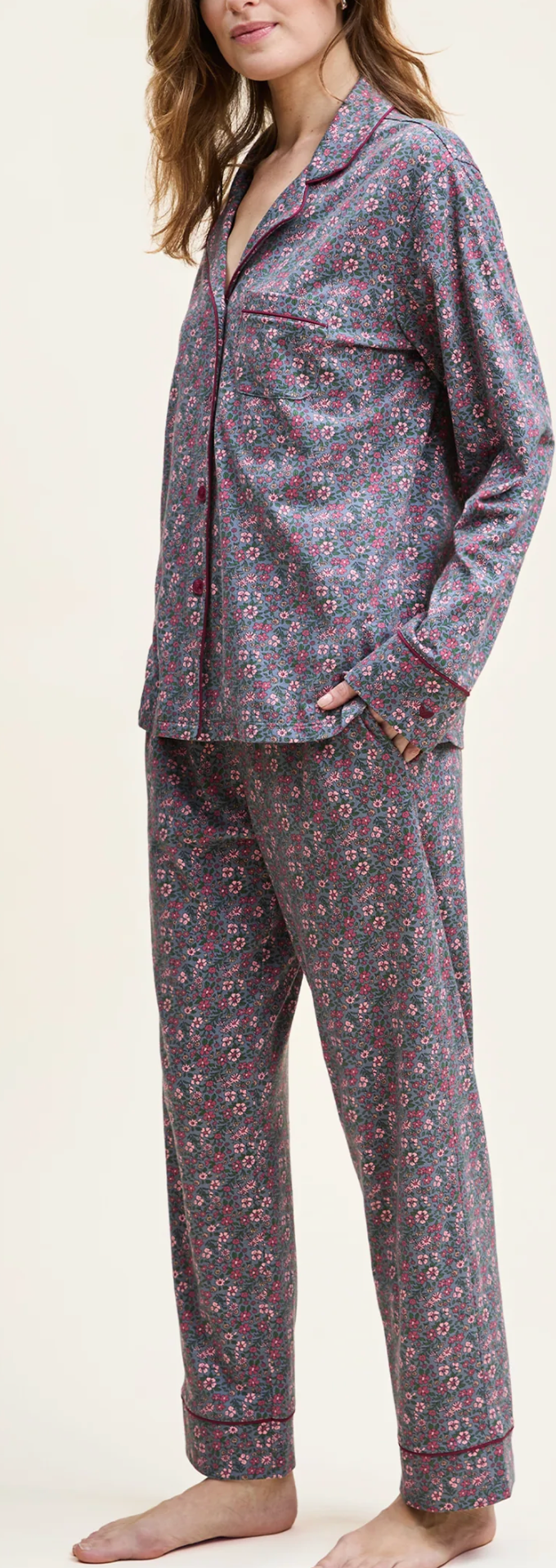 Luxe Pima Pajama Set - Fleurs de Saison