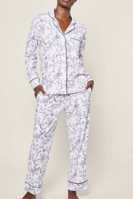 Luxe Pima Pajama Set - Timeless Toile